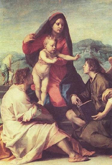 Andrea del Sarto Madonna mit Heiligen und einem Engel China oil painting art